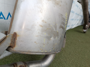 Exhaust pipe with barrel BMW X3 G01 18-21 2.0T with valve, dented, rusty