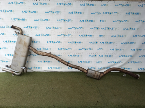 Exhaust pipe with barrel BMW X3 G01 18-21 2.0T with valve, dented, rusty