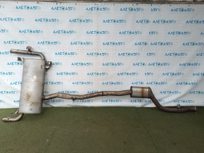 Exhaust pipe with barrel BMW X3 G01 18-21 2.0T with valve, dented, rusty