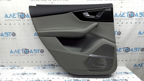 Door trim panel rear left Audi Q7 20-24 gray leather