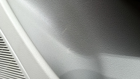 Door trim panel rear right Audi Q7 20-24 gray leather, gray leather insert, gray leather armrest, trim panel black gloss and dark wood, Bang & Olufsen, with handle, scratches