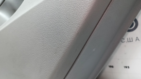 Door trim panel rear right Audi Q7 20-24 gray leather, gray leather insert, gray leather armrest, trim panel black gloss and dark wood, Bang & Olufsen, with handle, scratches