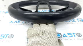 Bare steering wheel for Audi Q3 83A 19-25, black leather, no buttons, paddles or trim, scuffs, scratches
