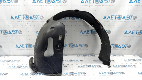 The front right fender liner of a 2021-23 Hyundai Elantra is torn, missing a fragment.