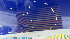 The bare hood of a Hyundai Elantra 21-23, steel, T2G graphite, sand, and chips.