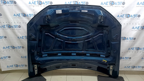 Bare hood for Audi Q7 16-26 aluminum, blue LV5Z, glued, scratches