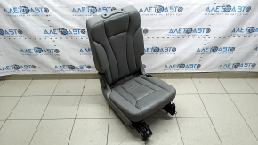 Rear seats, 2nd row, right, Audi Q7 20-24, gray leather, heated, dry-cleanable