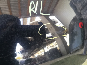 Quarter wing rear left Jeep Cherokee KL 19-23 on the body, black, dent