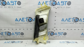 Right rear pillar trim for Audi Q7 16-23, gray, dry-cleanable