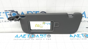 Left visor for Hyundai Elantra 21-26 without sunroof, dark gray, without hook