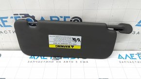 Left visor for Hyundai Elantra 21-26 without sunroof, dark gray, without hook