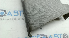 Right center pillar trim, belt, Audi Q7 16-23, gray, dry-cleanable