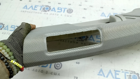Right center pillar trim, belt, Audi Q7 16-23, gray, dry-cleanable