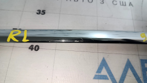 Upper rear left door molding VW Passat b8 16-19 USA chrome, scratches, dented