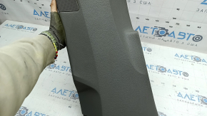 Lower left center pillar trim for Audi Q7 20-24 gray, Bang and Olufsen, dry-cleanable