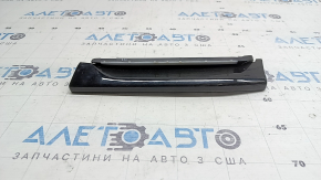 Left lower front panel trim for Audi Q7 20-26, gray-brown wood, with backlighting
