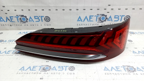 Right taillight for Audi Q7 20-24 without animation with chrome molding