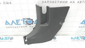 Front lower left pillar trim for Hyundai Elantra 21-23, dark gray, worn