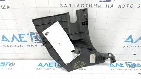 Front lower left pillar trim for Hyundai Elantra 21-23, dark gray, worn