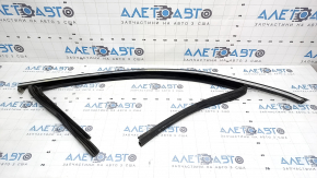 Upper front right door molding for VW Passat b7 12-15 USA, chrome with glass seal, scratches