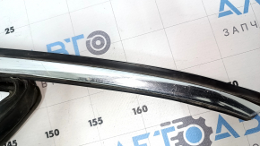 Upper front right door molding for VW Passat b7 12-15 USA, chrome with glass seal, scratches