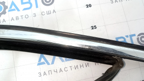 Upper front right door molding for VW Passat b7 12-15 USA, chrome with glass seal, scratches