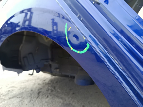 Quarter wing rear right Hyundai Elantra 21-23 on the body, blue