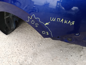 Quarter wing rear left Hyundai Elantra 21-23 on the body, blue