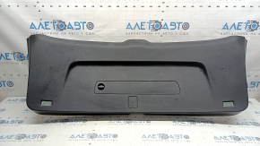 The lower trim panel of the Audi Q7 16-26 black trunk door, scratches