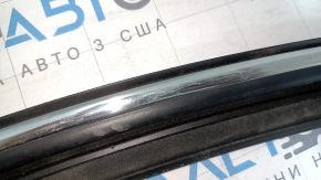 Upper front left door molding for Jeep Cherokee KL 14-22 chrome with glass seal, scratches, dents