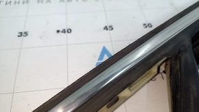 Upper front left door molding for Jeep Cherokee KL 14-22 chrome with glass seal, scratches, dents