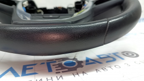 BMW X3 G01 18-24 leather steering wheel, black, heated, with overlay, with buttons and paddles, scratches, scuffs, tears