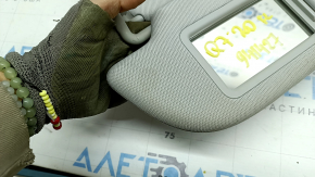 Left sun visor for Audi Q7 19-24, gray, without hook, dry-cleanable
