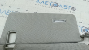 Right sun visor for Audi Q7 19-24, gray, without hook, dry-cleanable