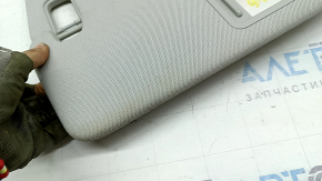Right sun visor for Audi Q7 19-24, gray, without hook, dry-cleanable