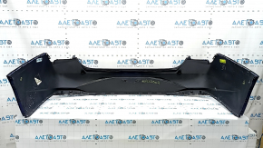 Rear bumper bare Hyundai Elantra 21-23 without parking sensors, blue, broken mount, scratches