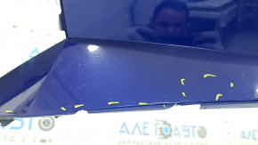 Front bare bumper for Hyundai Elantra 21-23, blue, broken, torn, broken fasteners, missing fragments