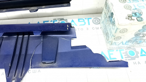 Front bare bumper for Hyundai Elantra 21-23, blue, broken, torn, broken fasteners, missing fragments