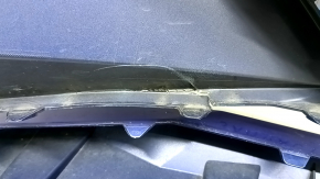 Front bare bumper for Hyundai Elantra 21-23, blue, broken, torn, broken fasteners, missing fragments