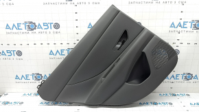 Door trim panel rear left Hyundai Elantra 21-23 dark gray, insert and armrest, plastic, worn