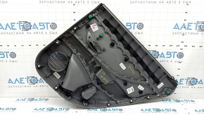 Door trim panel rear left Hyundai Elantra 21-23 dark gray, insert and armrest, plastic, worn