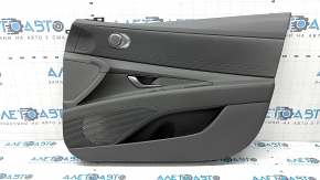 Front right door panel for Hyundai Elantra 21-23, black leather