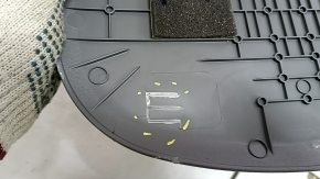 Driver's seat for Hyundai Elantra 21-23 without airbag, manual, dark gray fabric, broken rear trim fasteners, dry cleanable