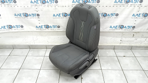 Driver's seat for Hyundai Elantra 21-23 without airbag, manual, dark gray fabric, broken rear trim fasteners, dry cleanable