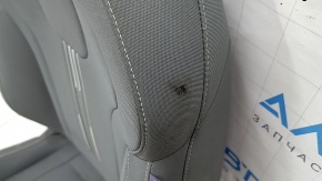 Driver's seat for Hyundai Elantra 21-23 without airbag, manual, dark gray fabric, broken rear trim fasteners, dry cleanable