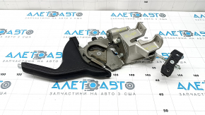 Black Hyundai Elantra 2021-2026 parking brake lever with scratches