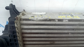 Right intercooler Audi Q7 20-26 3.0T MHEV, broken mount, dented honeycomb, dented