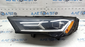 Left front headlight assembly for Audi Q7 20-24 with seal, LED + halogen, scratches