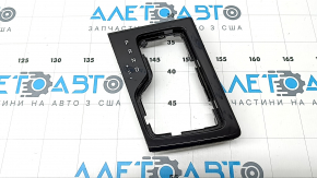 Gearshifter cover with indicator for Hyundai Elantra 21-23, glossy black, scratches