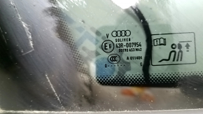 Rear left window, blind glass, Audi Q7 19-26, tinted, with chrome molding